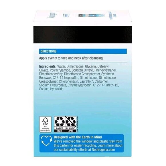 NEW Neutrogena Hydro Boost Extra Dry Gel Cream Fragrance Free Moisturizer 1.7 oz - Picture 2 of 3